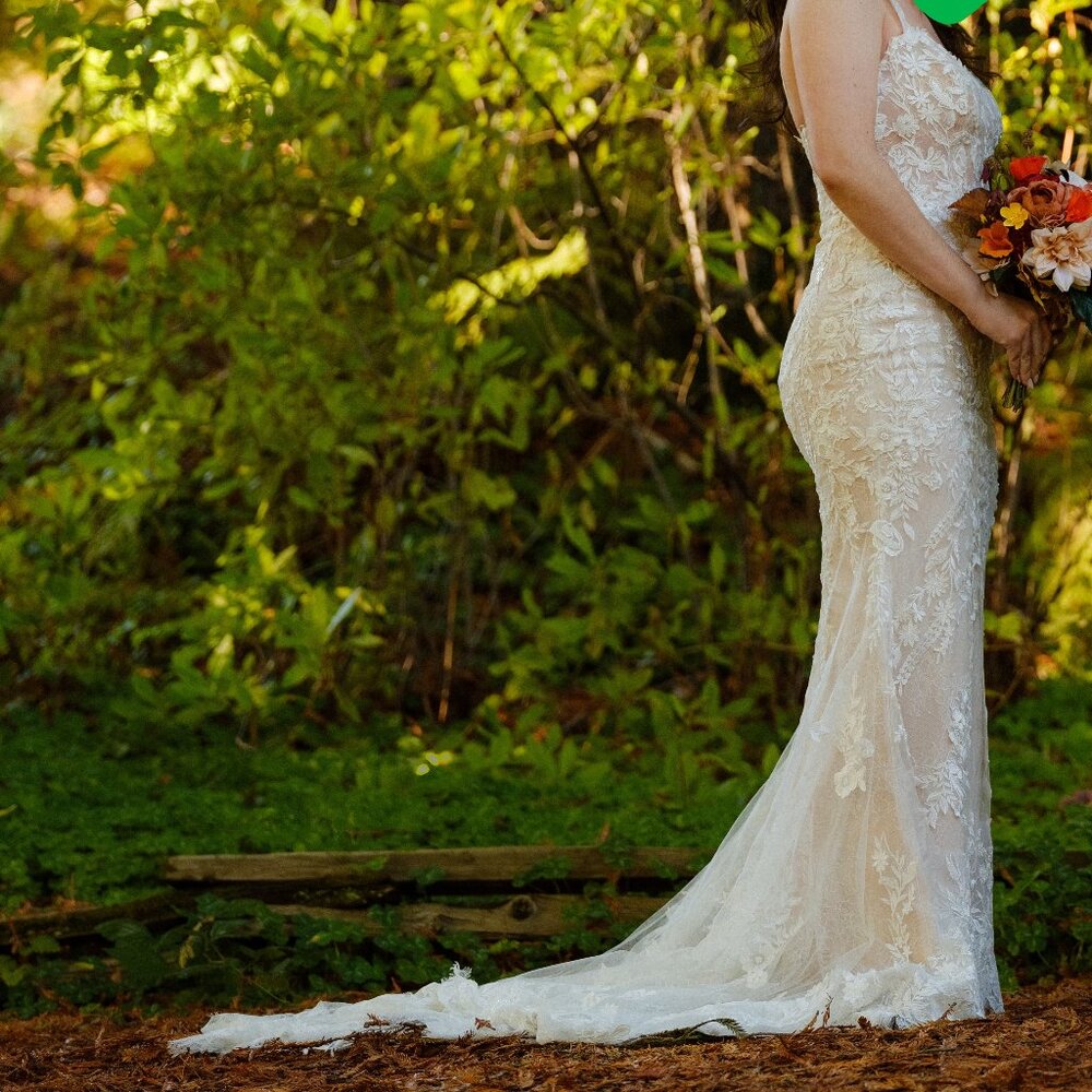 Wedding dress- Wtoo by Watters Bettina, size 4, lace gown, sweetheart neckline,
